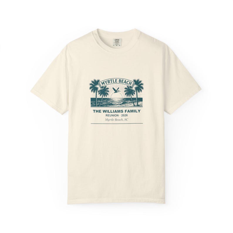 Personalized Family Reunion Shirt, Myrtle Beach 2026 Matching Custom Name Tee image 4