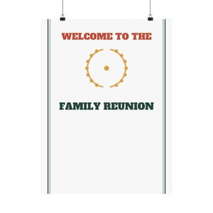 Family Reunion Welcome Sign Classic Poster Personalized | Custom Name, Year & Location image 9