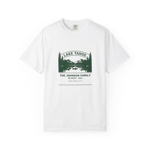 Personalized Lake Tahoe Family Reunion Shirt 2026, Custom Name Group Tee, Matching Family Vacation Tee, Tahoe Family Gathering Shirt image 3
