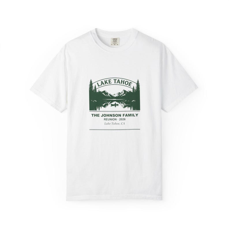Personalized Lake Tahoe Family Reunion Shirt 2026, Custom Name Group Tee, Matching Family Vacation Tee, Tahoe Family Gathering Shirt image 3