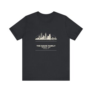 Family Reunion Shirts 2026 Personalized City and Name, Matching Custom Group Tee Bild 5