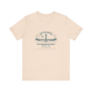 Outer Banks Family Reunion Shirt, Personalized Matching Name Tee for Beach Vacation Groups, Custom 2026 Reunion Gift for Family Gathering afbeelding 5