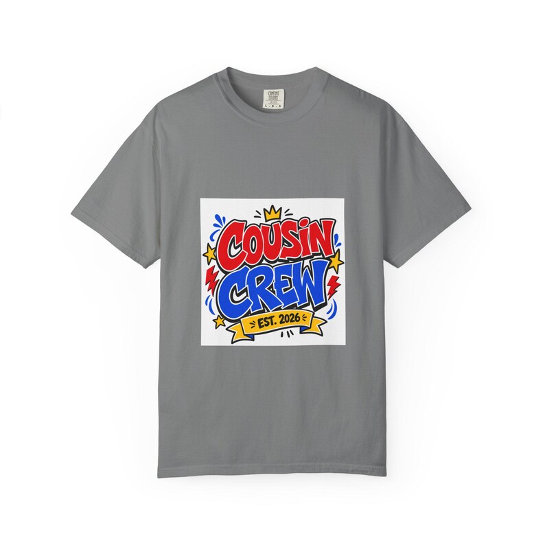 Camiseta a juego para la reunión familiar de primos 2026, camiseta para primos como regalo de reunión, camiseta familiar, grupo de primos, conjunto de camisetas para la reunión. imagen 4
