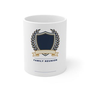 Personalized Family Reunion Mug 2026, Custom Name and Family Crest Coffee Cup, Black Heritage Reunion Gift, Keepsake for Grandma and Grandpa image 1