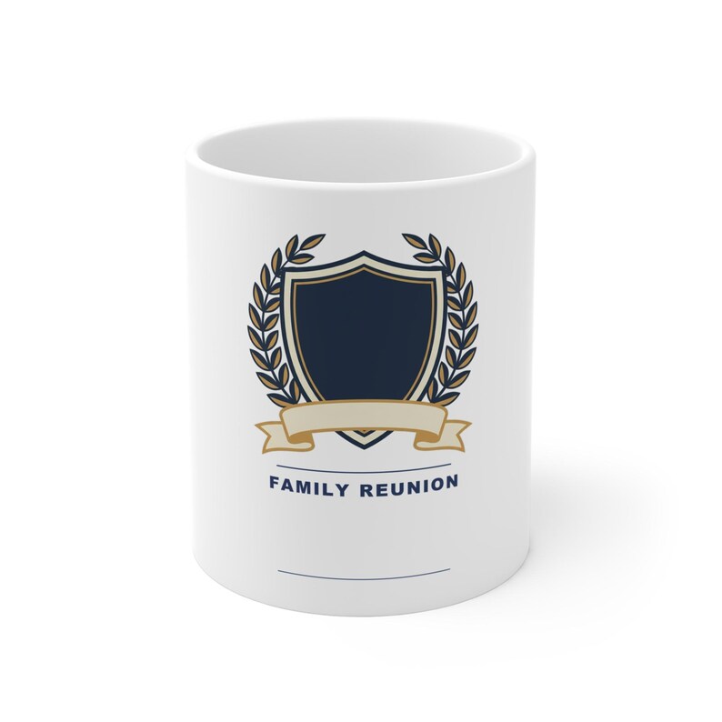 Personalized Family Reunion Mug 2026, Custom Name and Family Crest Coffee Cup, Black Heritage Reunion Gift, Keepsake for Grandma and Grandpa image 1