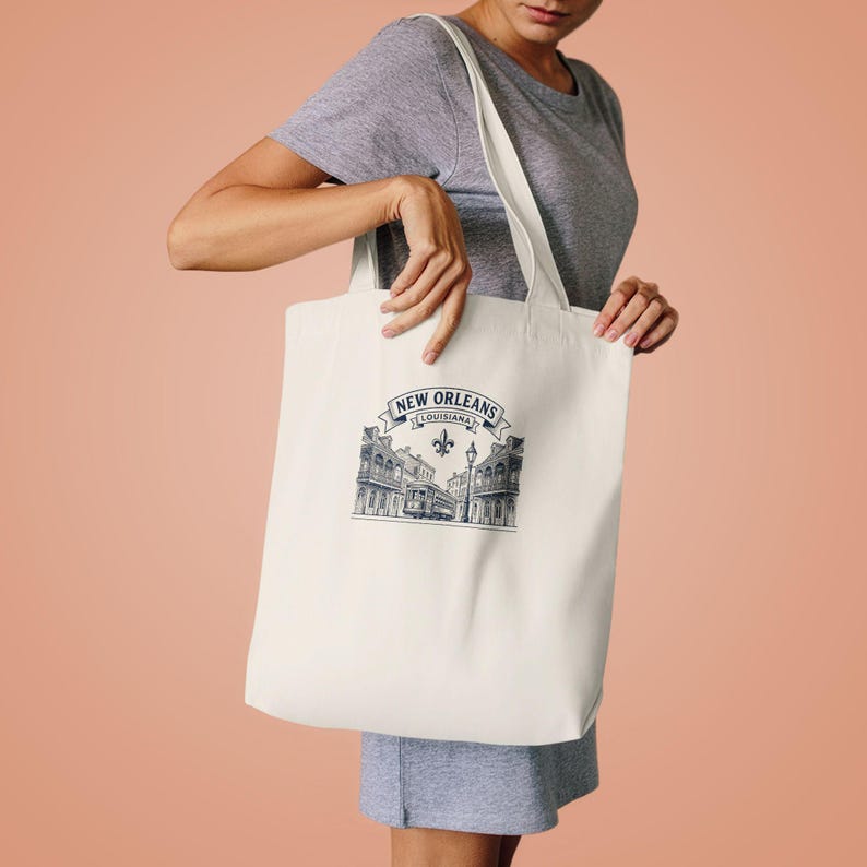 New Orleans Family Reunion Tote Bag Personalized 2026, Custom Name Tote for French Quarter Trip, Family Vacation Gift, Group Travel Keepsake image 4