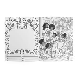 Family Reunion Coloring & Activity Book for Kids, Printed Reunion Favor, Kids Coloring Pages, Reunion Party Games, Family Reunion Gift Book image 8