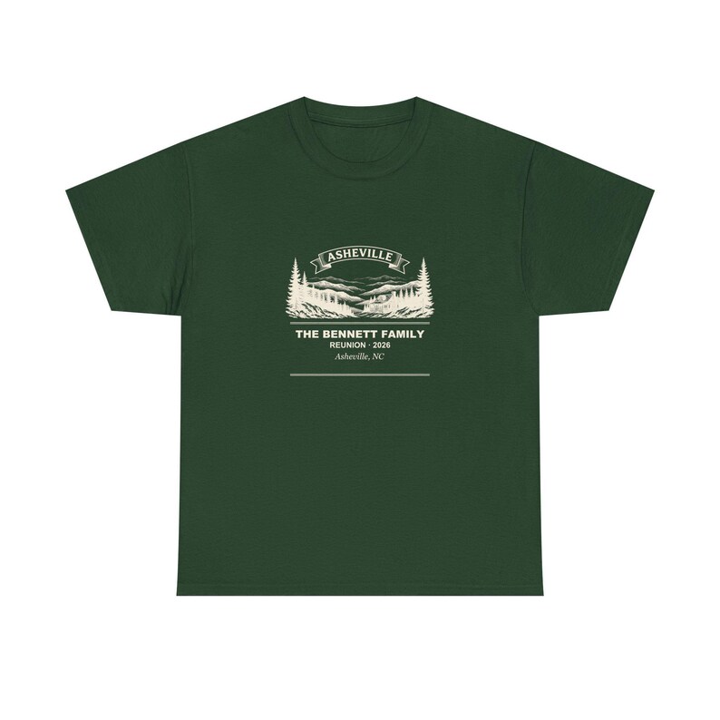 Personalized Family Reunion Shirt, Custom Name Asheville 2026 Matching Group Tee image 2