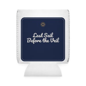 Koozie personnalisé pour enterrement de vie de jeune fille - Dernière croisière avant le mariage, refroidisseur de canette sur le thème nautique pour les demoiselles d'honneur, manchon à boisson personnalisé, cadeau de mariage image 2