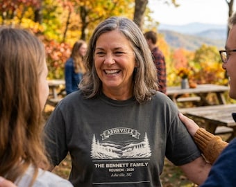 Family Reunion Shirt Asheville 2026 Personalized, Custom Name Matching Group Tee
