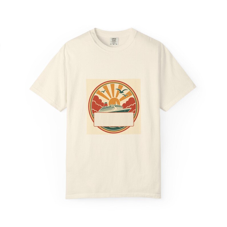 T-shirt personnalisé pour une réunion de famille en croisière, avec nom, année et ville, assorti pour toute la famille, souvenir de retrouvailles estivales, cadeau de croisière personnalisé image 1