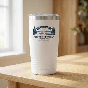 Personalized Family Reunion Tumbler 2026 Lake of the Ozarks, Custom Name 20oz Insulated Travel Cup, Summer Keepsake, Lake Party Gift image 1