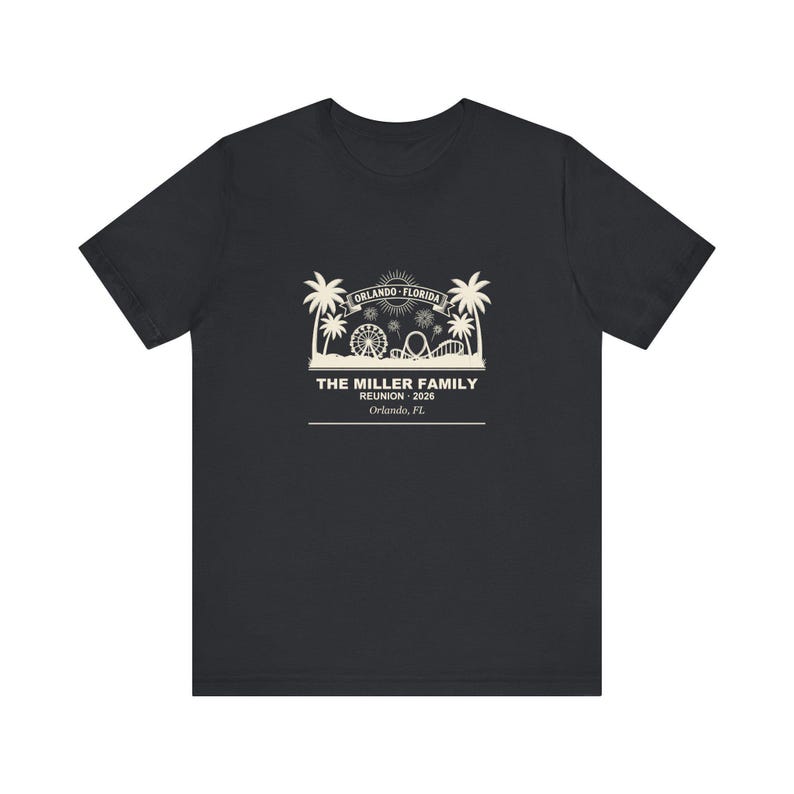 Family Reunion Matching Tee, Personalized Orlando 2026 Custom Name Shirt image 5
