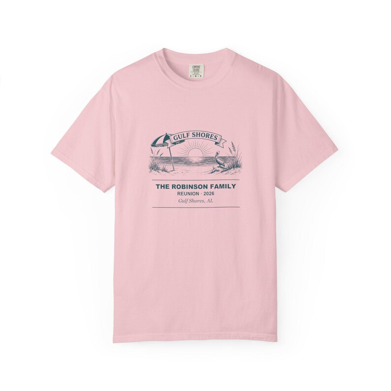 Personalized Family Reunion Shirt Gulf Shores 2026, family reunion tee, custom name tee, matching family tee, beach vacation shirt image 5
