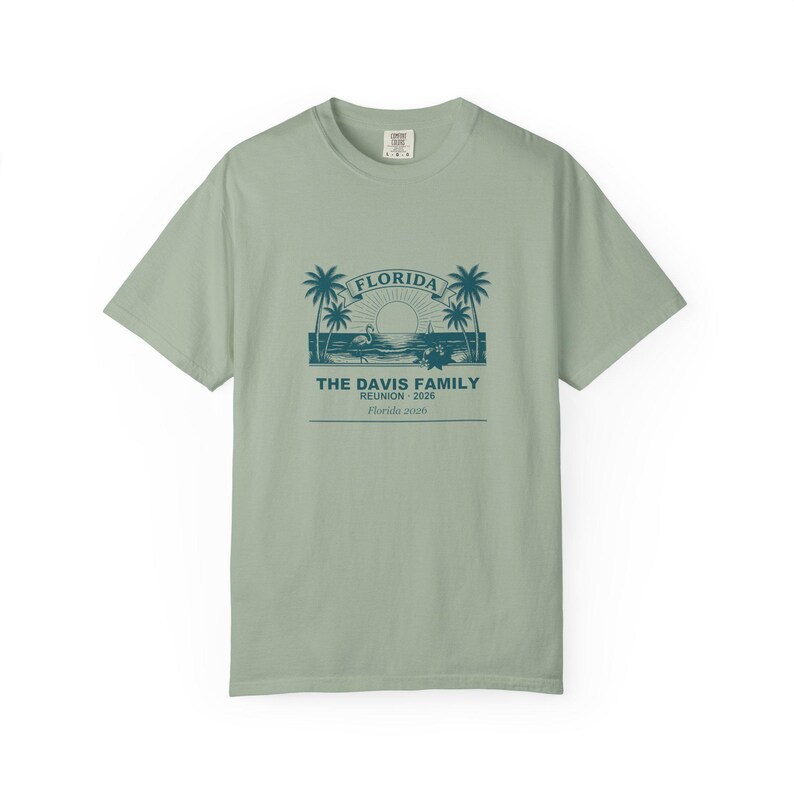 Camiseta de reunión familiar de Florida 2026, camiseta a juego personalizada con nombre personalizado imagen 2