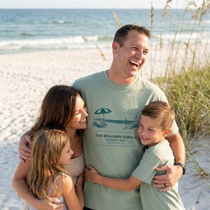 Personalized Family Reunion Beach Shirt 2026, Custom Name Matching Group Tee, Vacation Family Outing image 1