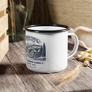 Personalized Pigeon Forge Family Reunion Enamel Mug 2026, Custom Name Smoky Mountains Trip Gift, Reunion Coffee Mug, Free Shipping 11oz Mug image 3