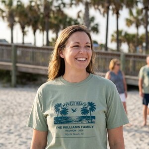 Personalized Family Reunion Shirt, Myrtle Beach 2026 Matching Custom Name Tee image 1