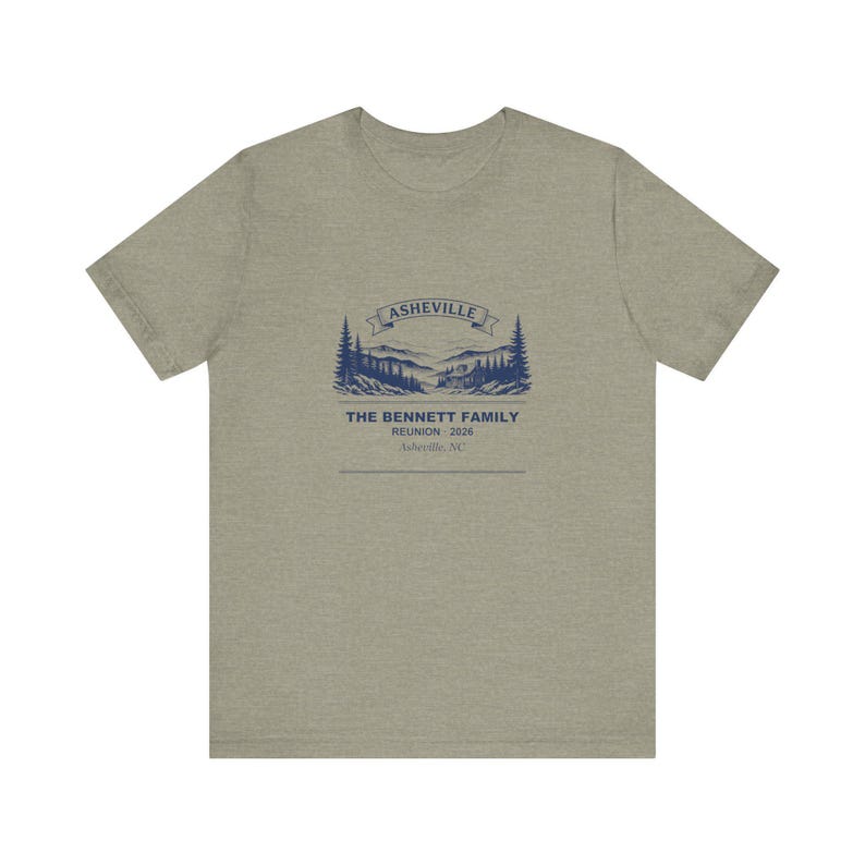Family Reunion Shirt Asheville 2026 Personalized, Custom Name Matching Group Tee 画像 5