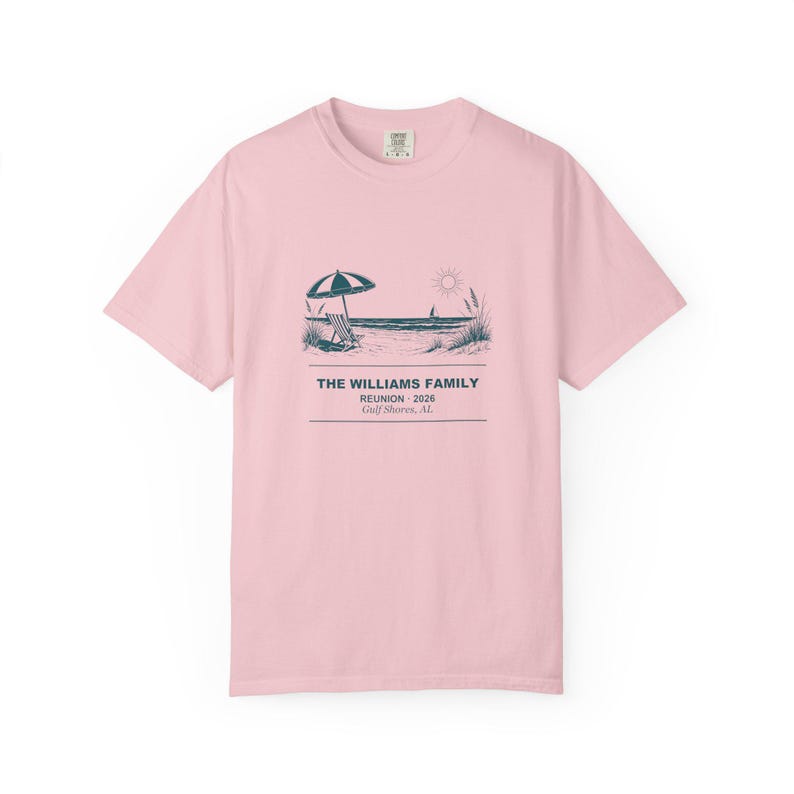 Personalized Family Reunion Beach Shirt 2026, Custom Name Matching Group Tee, Vacation Family Outing image 5