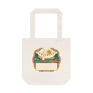 Personalized Family Reunion Tote Bag, Custom Cookout Keepsake, Engraved Surname, 2024 BBQ Gift, Canvas Carryall, Eco Friendly Reusable image 1
