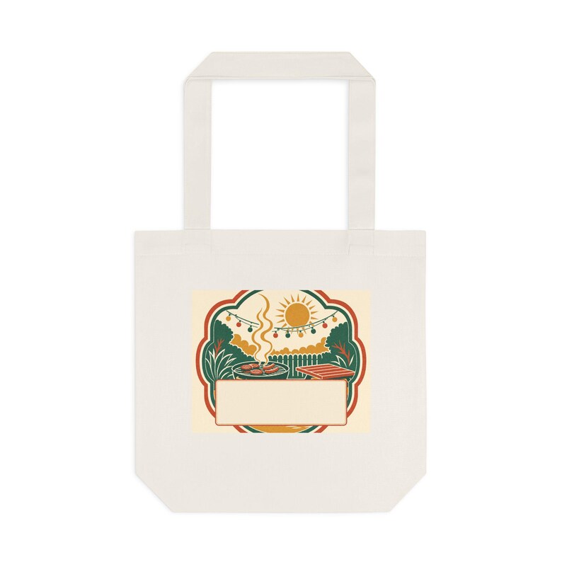 Personalized Family Reunion Tote Bag, Custom Cookout Keepsake, Engraved Surname, 2024 BBQ Gift, Canvas Carryall, Eco Friendly Reusable image 1