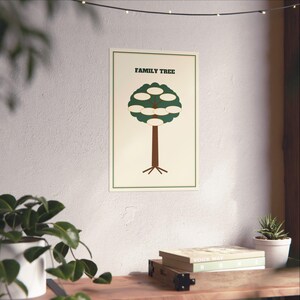 Personalized Family Tree Poster, Custom Family Name Chart Print, Family Reunion Gift Wall Art, Heritage Ancestry Keepsake 12x18 Print image 6