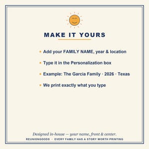 Personalized Texas Family Reunion 2026 Shirt, Custom Name Matching Group Tee bild 3