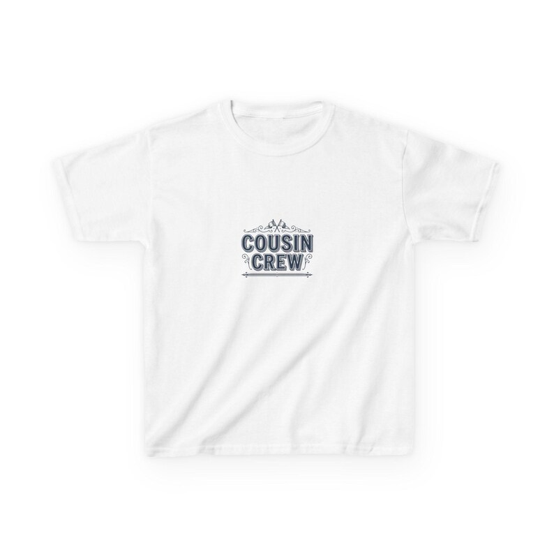 Youth Cousin Crew Shirt Personalized | Kids Family Reunion Tee, Custom Name & Year immagine 1
