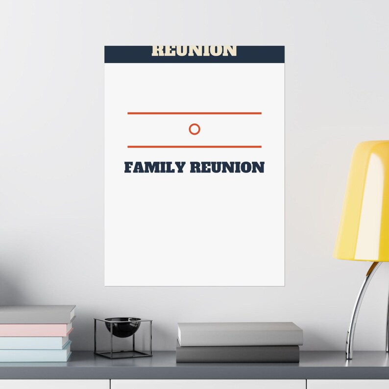 Family Reunion Welcome Sign Bold Poster Personalized | Custom Name, Year & Location Bild 16