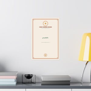 Personalized Family Reunion Award Poster, Custom Traveled Farthest Award, Oldest Reunion Member Print, Youngest Reunion Keepsake, 12x18 Art image 8