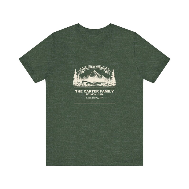 Personalized Smoky Mountains Family Reunion Shirt 2026 Custom Name Tee Bild 5