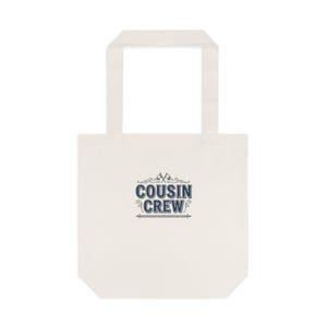 Personalized Cousin Crew Tote Bag - Retro Reunion Travel Tote, Custom 2026 Reunion Gift, Matching Cousin Gift, Family Reunion Keepsake image 1