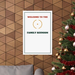 Family Reunion Welcome Sign Classic Poster Personalized | Custom Name, Year & Location image 4
