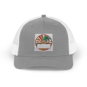 Gorra de camionero para reunión en la playa personalizada con nombre familiar, año y ciudad. imagen 3