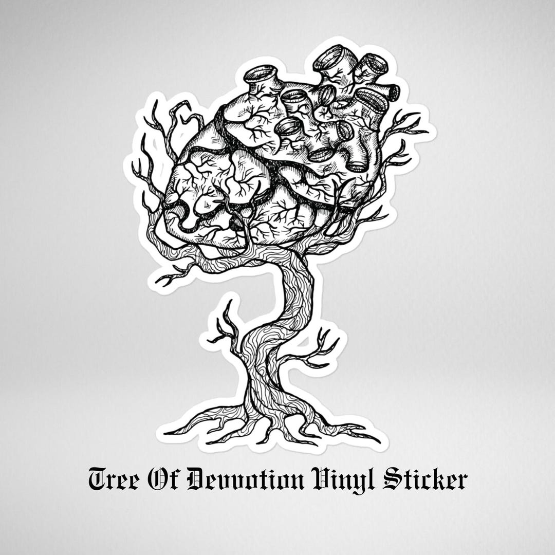 Devious Tree Sticker Tree of Devotion Vinyl Stickers - Etsy