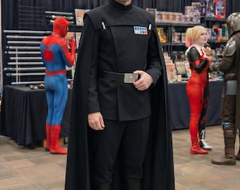 Galactic Empire Officer Black Cosplay Costume | Star Wars Imperial Uniform.