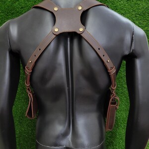 Leon S. Kennedy Inspired Leather Holster – Resident Evil Cosplay Accessory. image 3