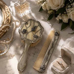 silver dressing table accessories LANGFORDS