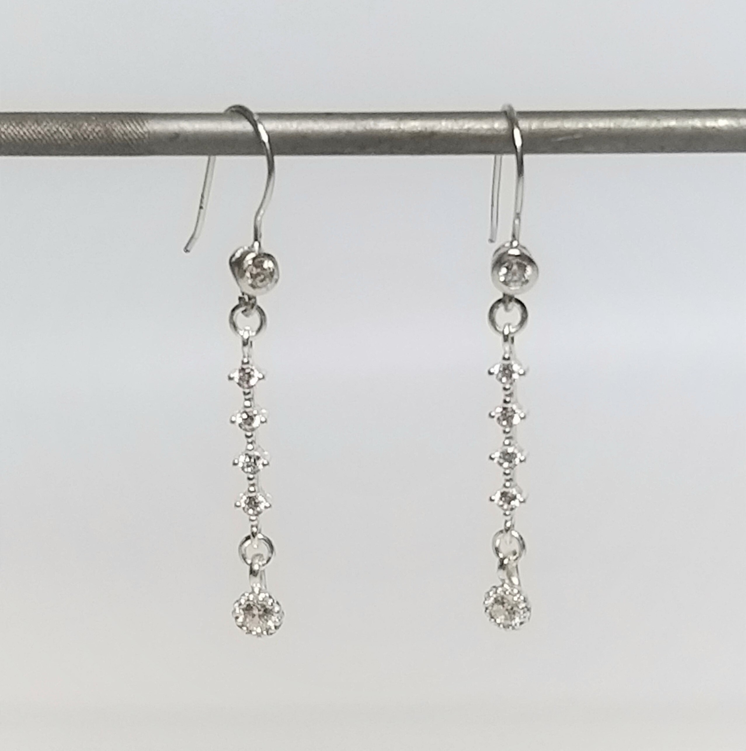 1 ct Cascuno 2 ctw Orecchn da damgella d'onore da sposa rotond con