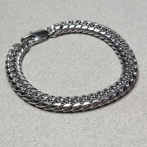Stainless Steel Mens Bracelet, Waterproof Bracelet, Linked Chain Bracelet, Gift For Him, Hypoallergenic Bracelet