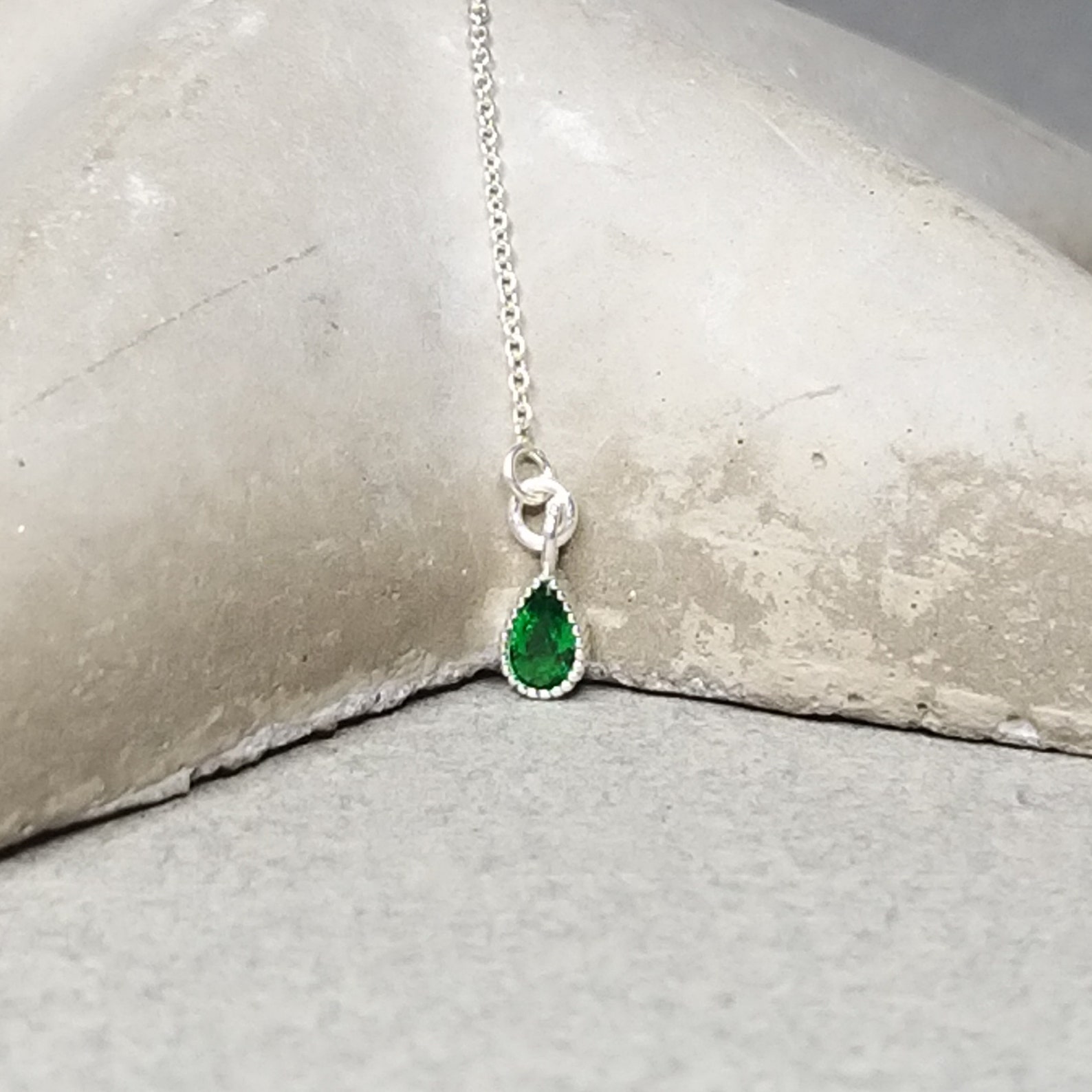 Double Piercing Thread Earring, Two Holes Earring, Sterling Silver and ...