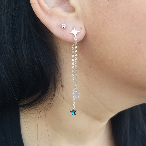 スタージュエリー TWIST LONG PIERCED EARRINGS WAVE PIERCED EARRINGS(2JP0612)K10 ピアス｜スタージュエリー