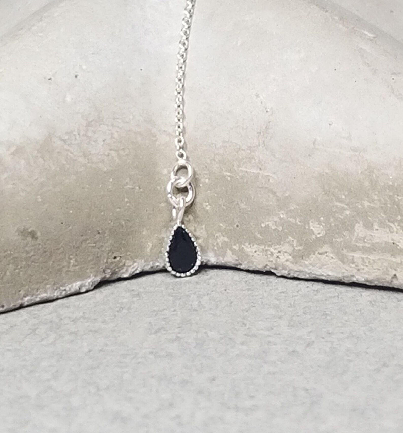 Double Piercing Thread Earring, Two Holes Earring, Sterling Silver and ...