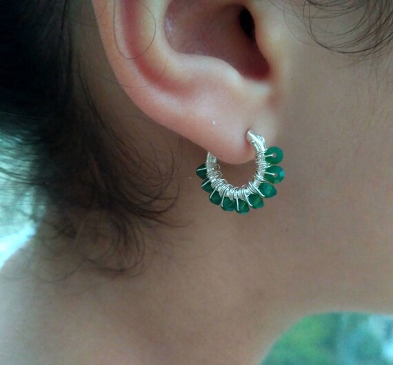 OPALI E SMERALDI ORIGINALI | Orecchini a bottone da donna | Argento Sterling 925 | Orecchini con opale e pietra verde | Gioielli con pietre preziose | Regalo per donna - Italia