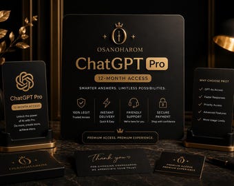 Accès à ChatGPT Pro pendant 12 mois | Meilleur prix | Livraison numérique instantanée