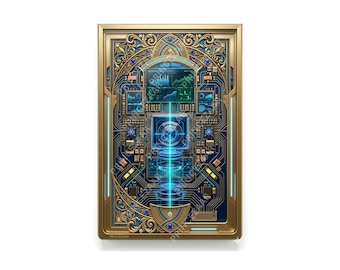 Œuvre numérique : Noyau cybernétique, plan techno-baroque (téléchargement numérique)