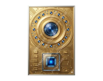 Œuvre numérique Quantum Eye : Noyau cybernétique, impression du plan