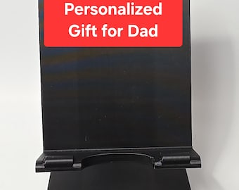 Personalized Phone Stand | Father's Day Gift for Dad | Custom Name Desk Stand | DP3DWorks