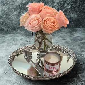 silver dressing table tray Amazon.com: Silver Decorative Tray, 2 PCS Bathroom Vanity Tray for Dresser Counter, Elegant Jewelry Dish Tray for Decor, Silver Platter Serving Tray Organizer for Perfume Trinket Key Candle, Stainless Steel, Oval :